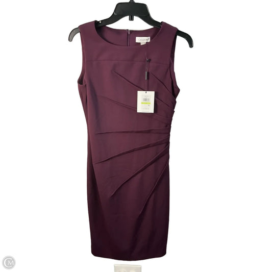 Dress Casual Midi By Calvin Klein In Purple, Size: S
