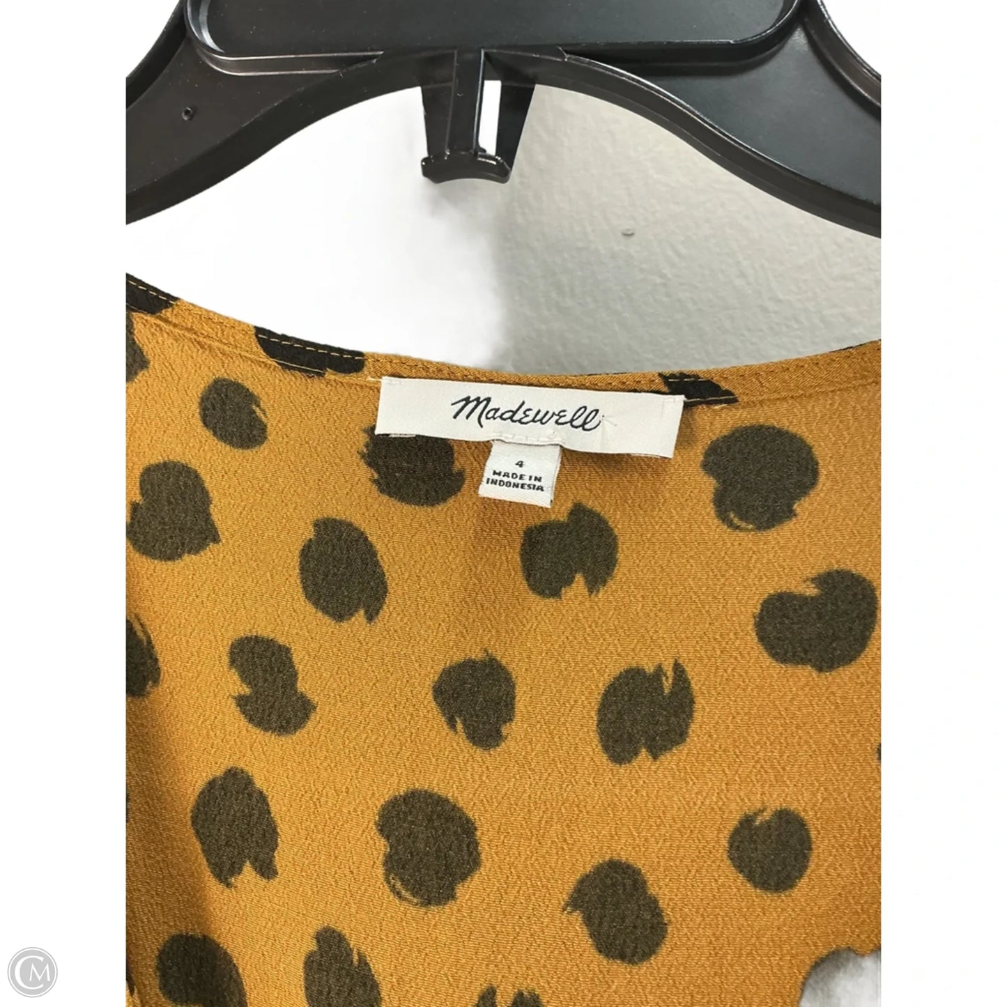 Top Short Sleeve By Madewell In Animal Print, Size: S