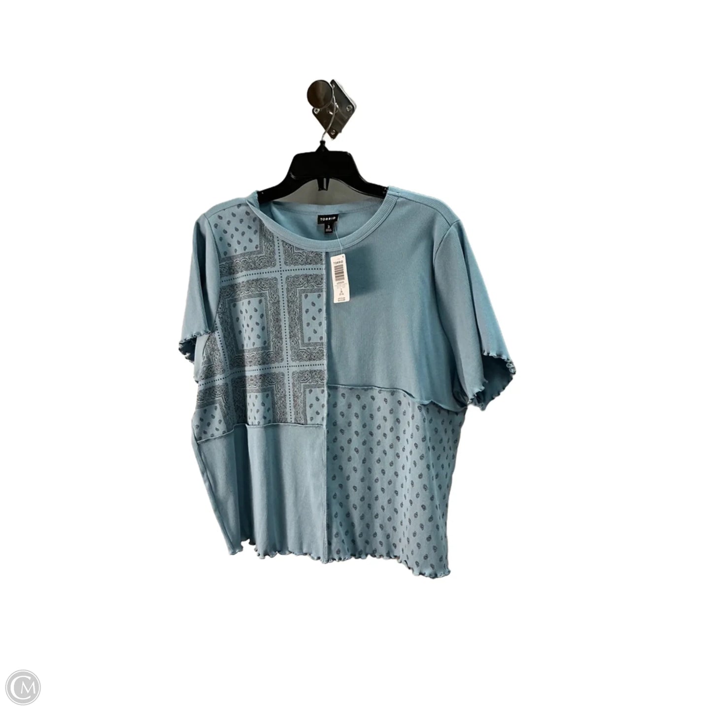 Top Short Sleeve By Torrid In Blue, Size: 22