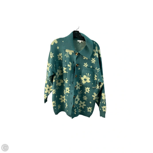 Sweater Cardigan By Baevely In Green, Size: S