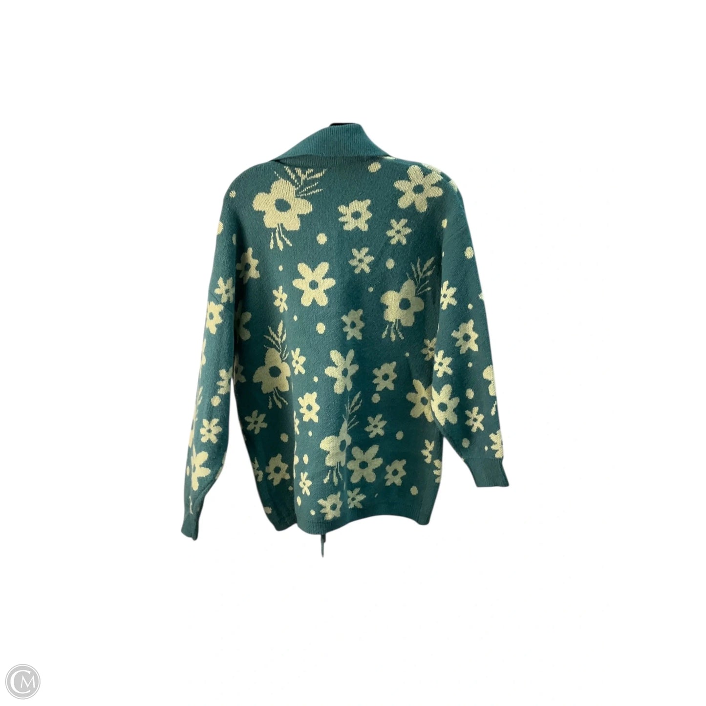 Sweater Cardigan By Baevely In Green, Size: S