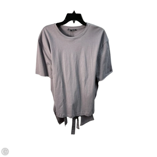 Top Short Sleeve By Zara In Purple, Size: S