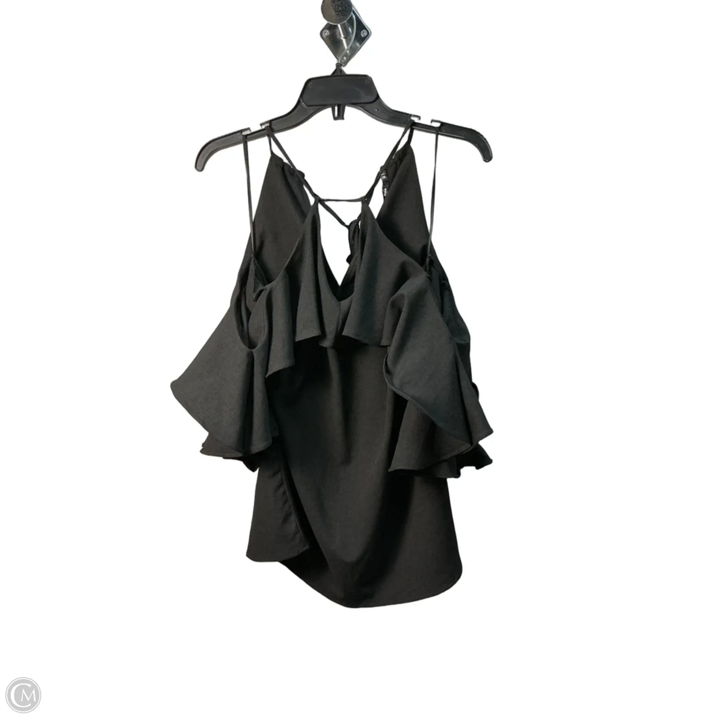 Top Short Sleeve By Doe & Rae In Black, Size: M