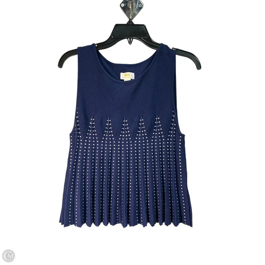 Top Sleeveless By Maeve In Blue, Size: M