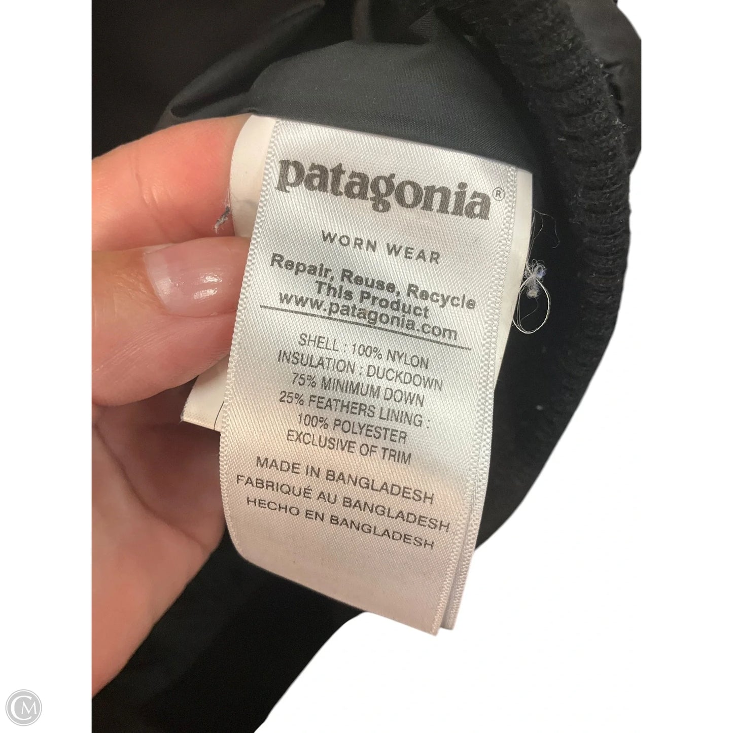 Jacket Puffer & Quilted By Patagonia In Black, Size: M