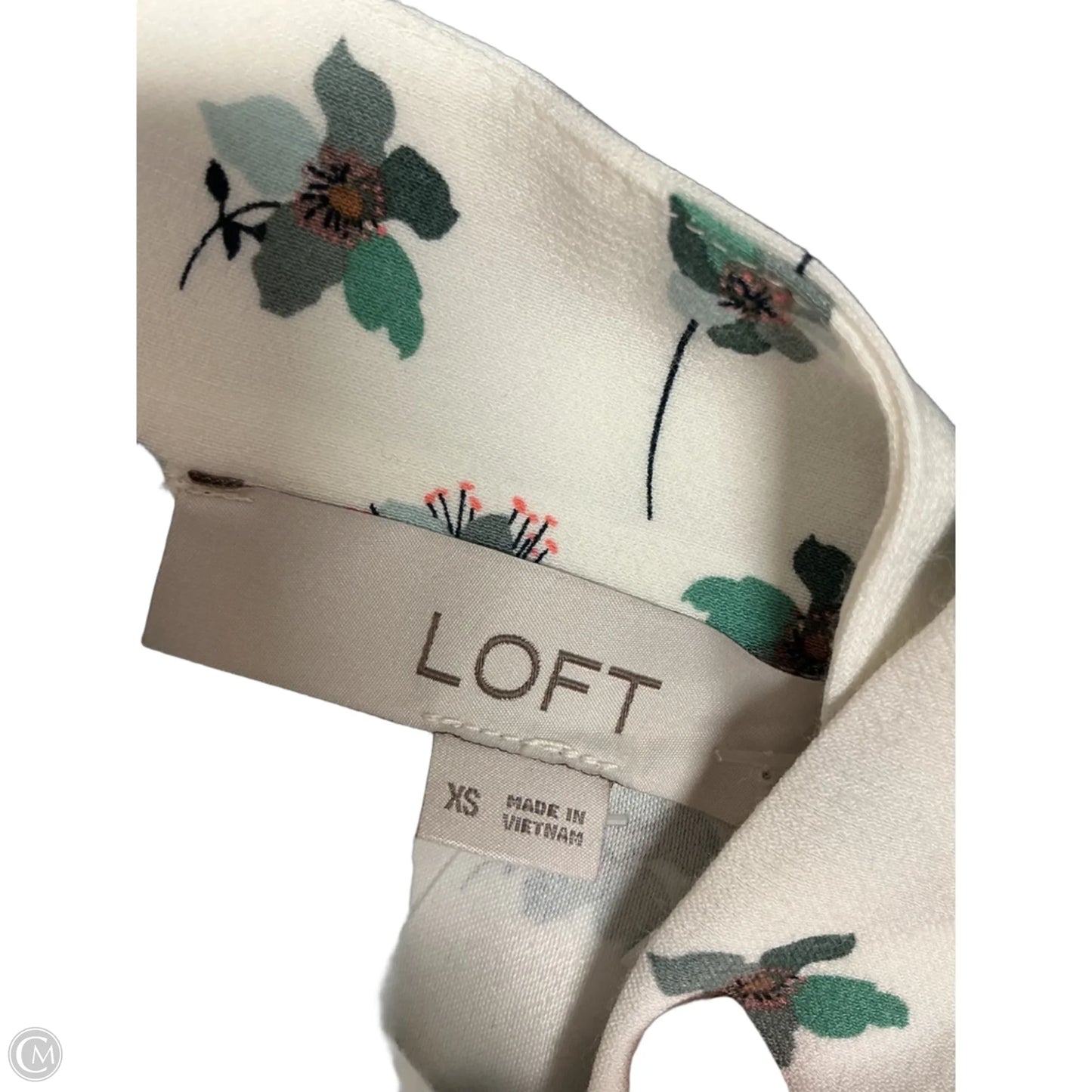 Dress Casual Short By Loft In White, Size: Xs