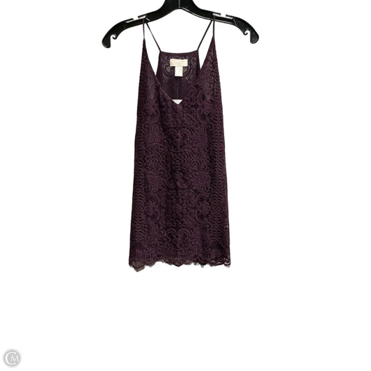 Top Sleeveless By Loft In Purple, Size: Xs
