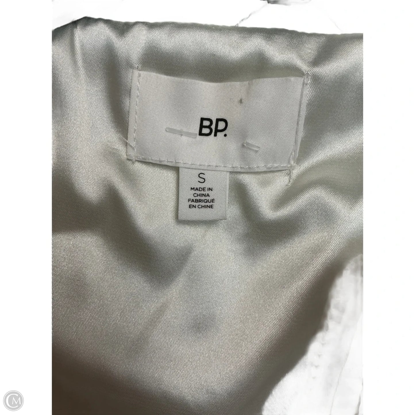 Jacket Puffer & Quilted By Bp In White, Size: S