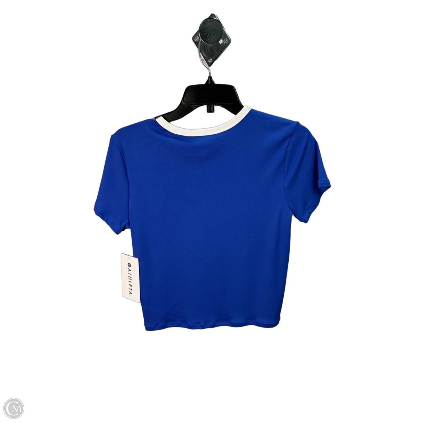 Athletic Top Short Sleeve By Athleta In Blue, Size: M