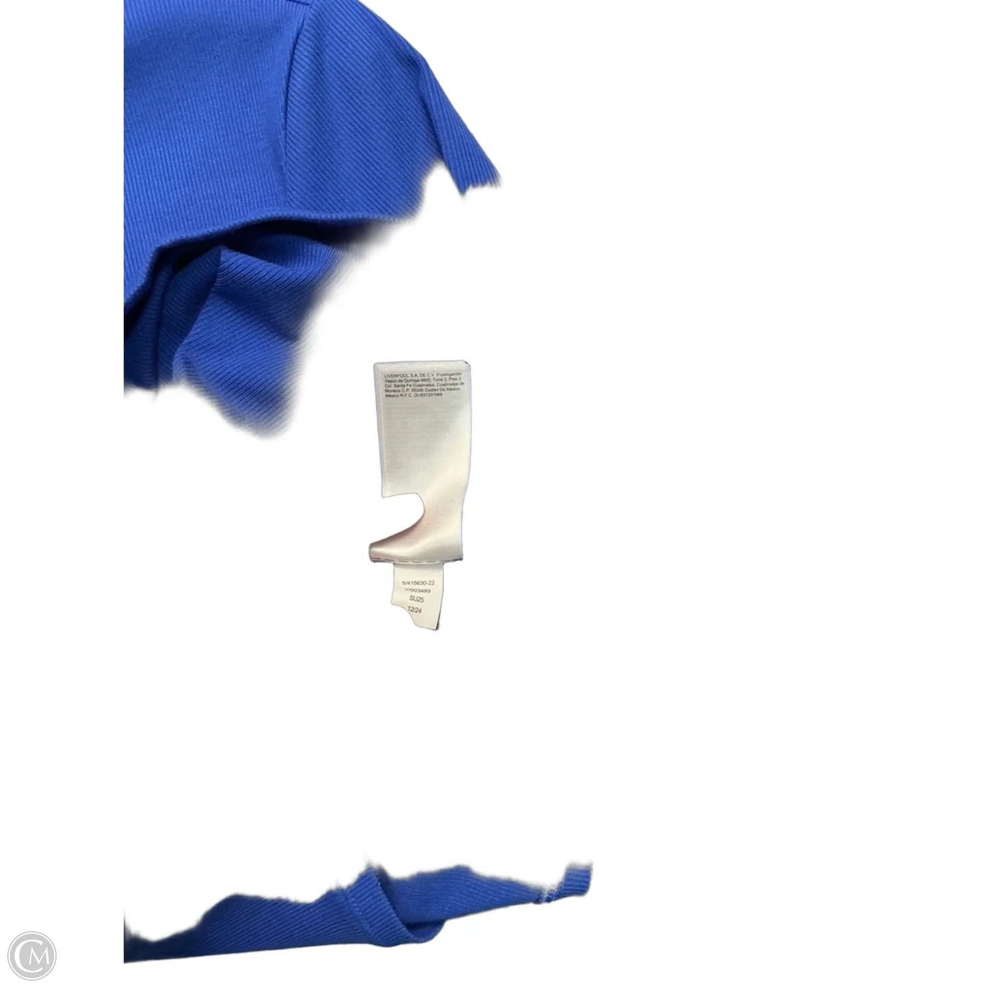Athletic Top Short Sleeve By Athleta In Blue, Size: M