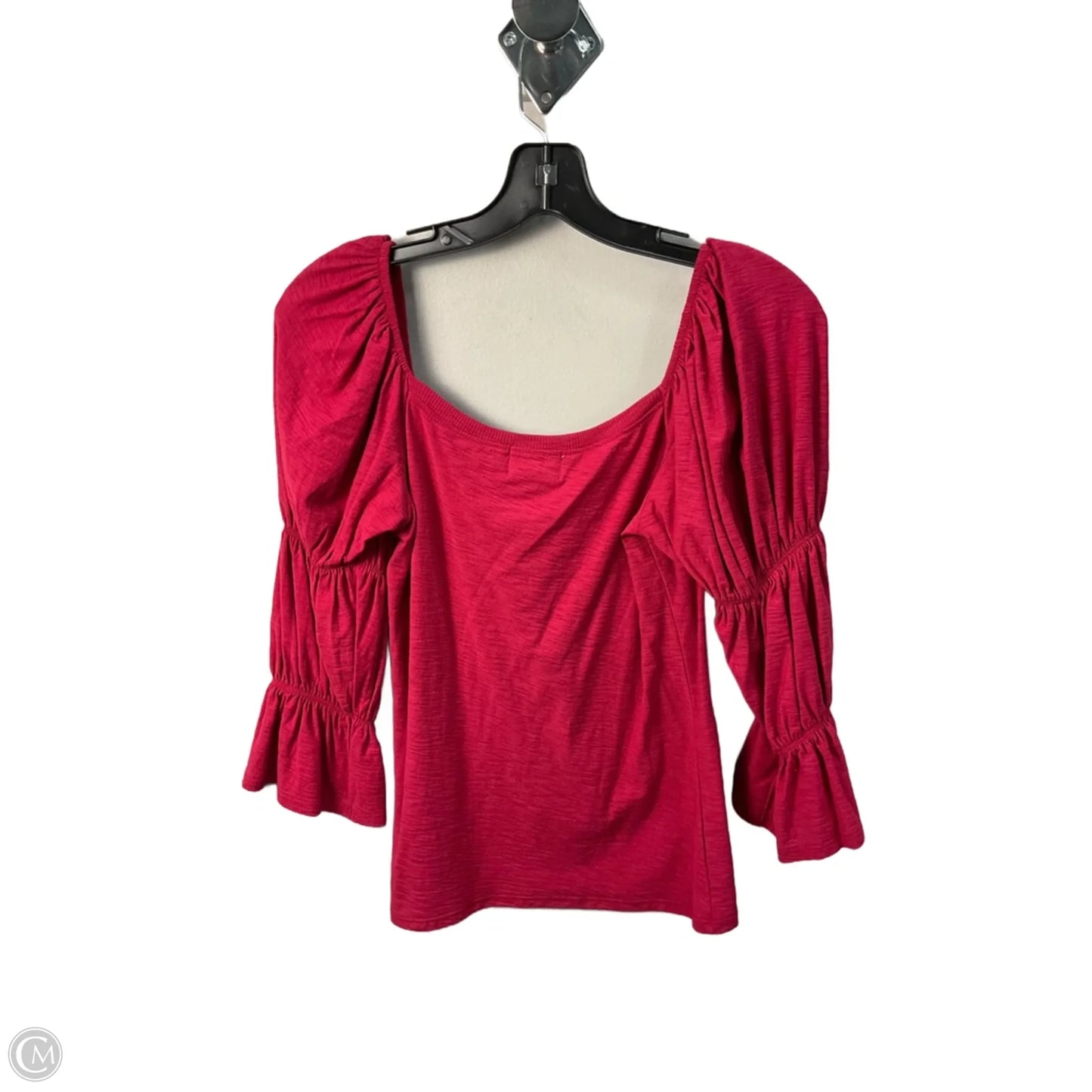 Top Long Sleeve By Nation In Red, Size: Xs
