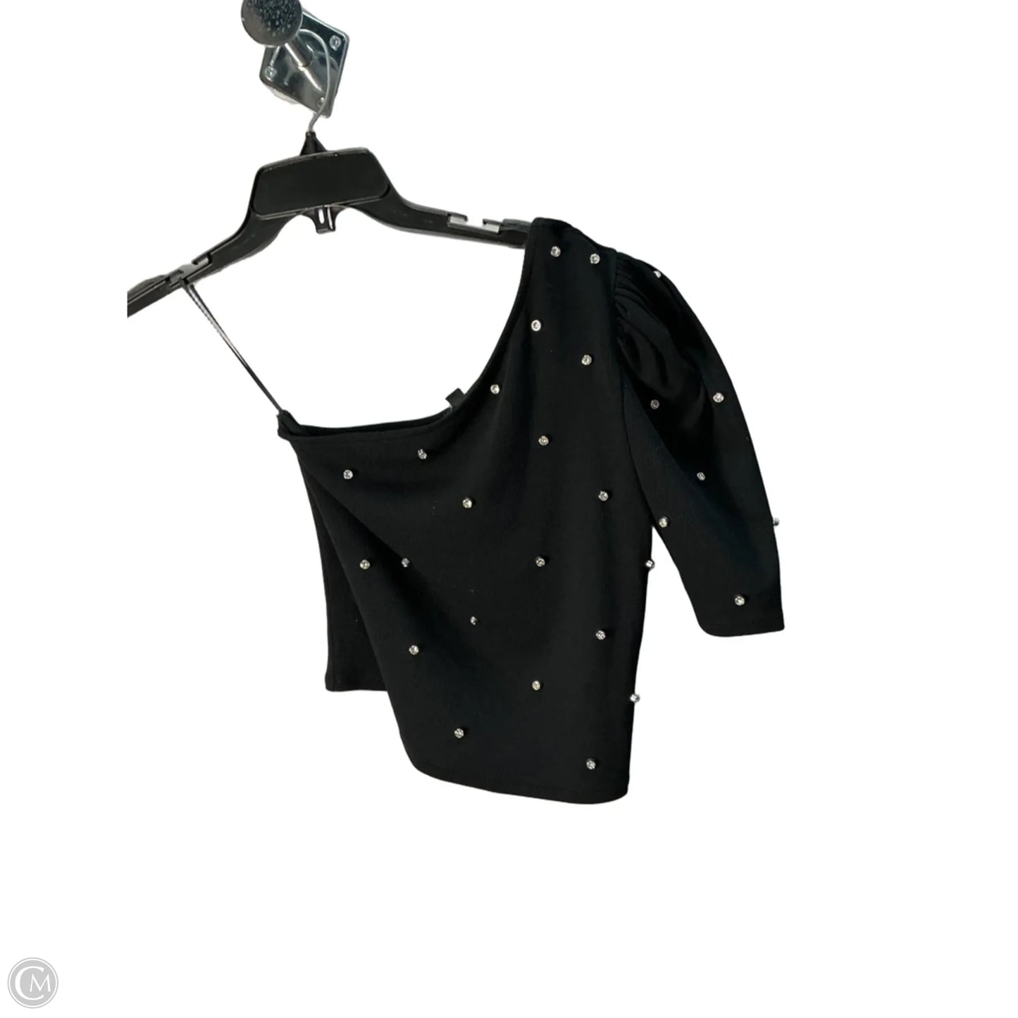 Top Short Sleeve By Express In Black, Size: S
