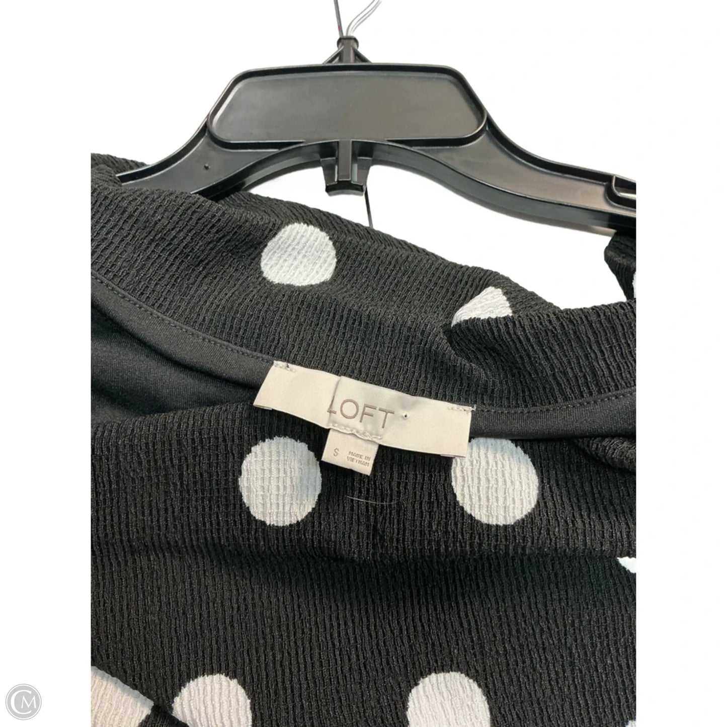 Top Sleeveless By Loft In Polkadot Pattern, Size: S