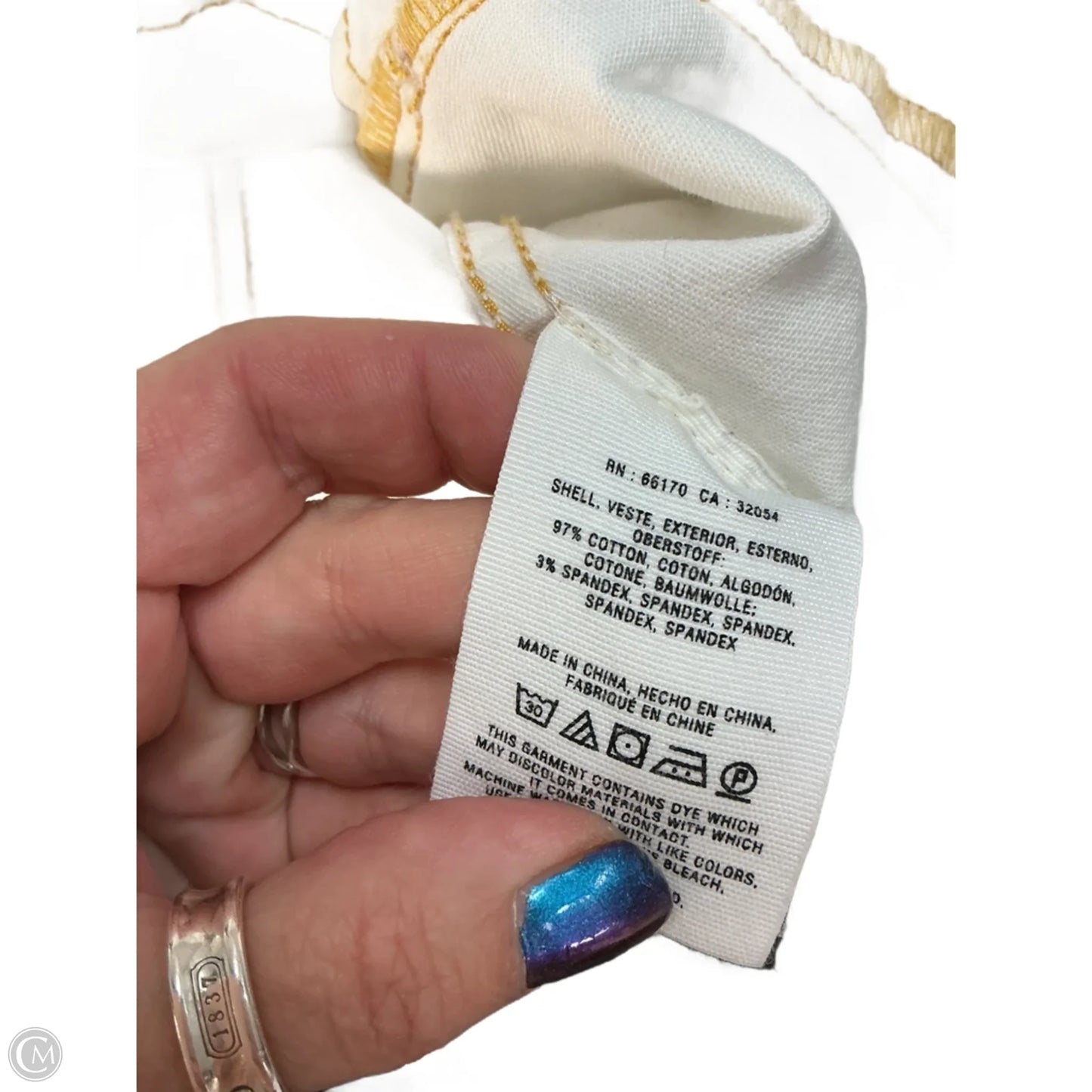 Jacket Denim By Pilcro In White, Size: S