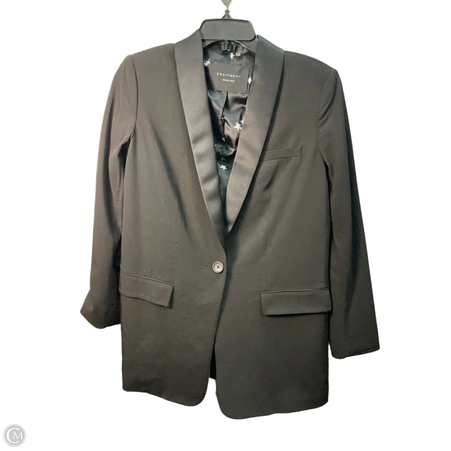 Blazer By Equipment In Black, Size: Xs
