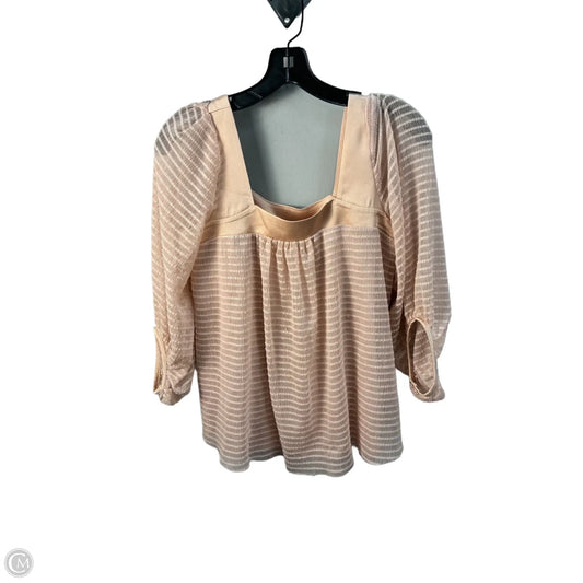 Top Long Sleeve By Meadow Rue In Pink, Size: Xs