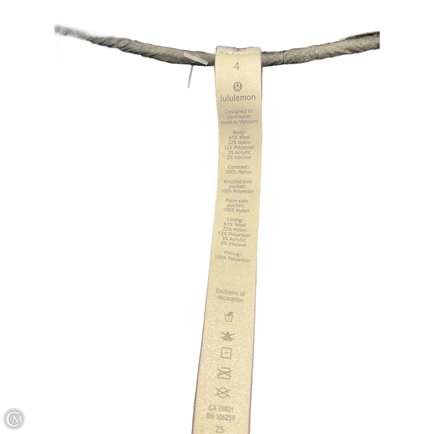 Athletic Jacket By Lululemon In Black, Size: 4