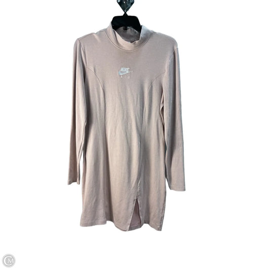 Dress Casual Midi By Nike In Pink, Size: L