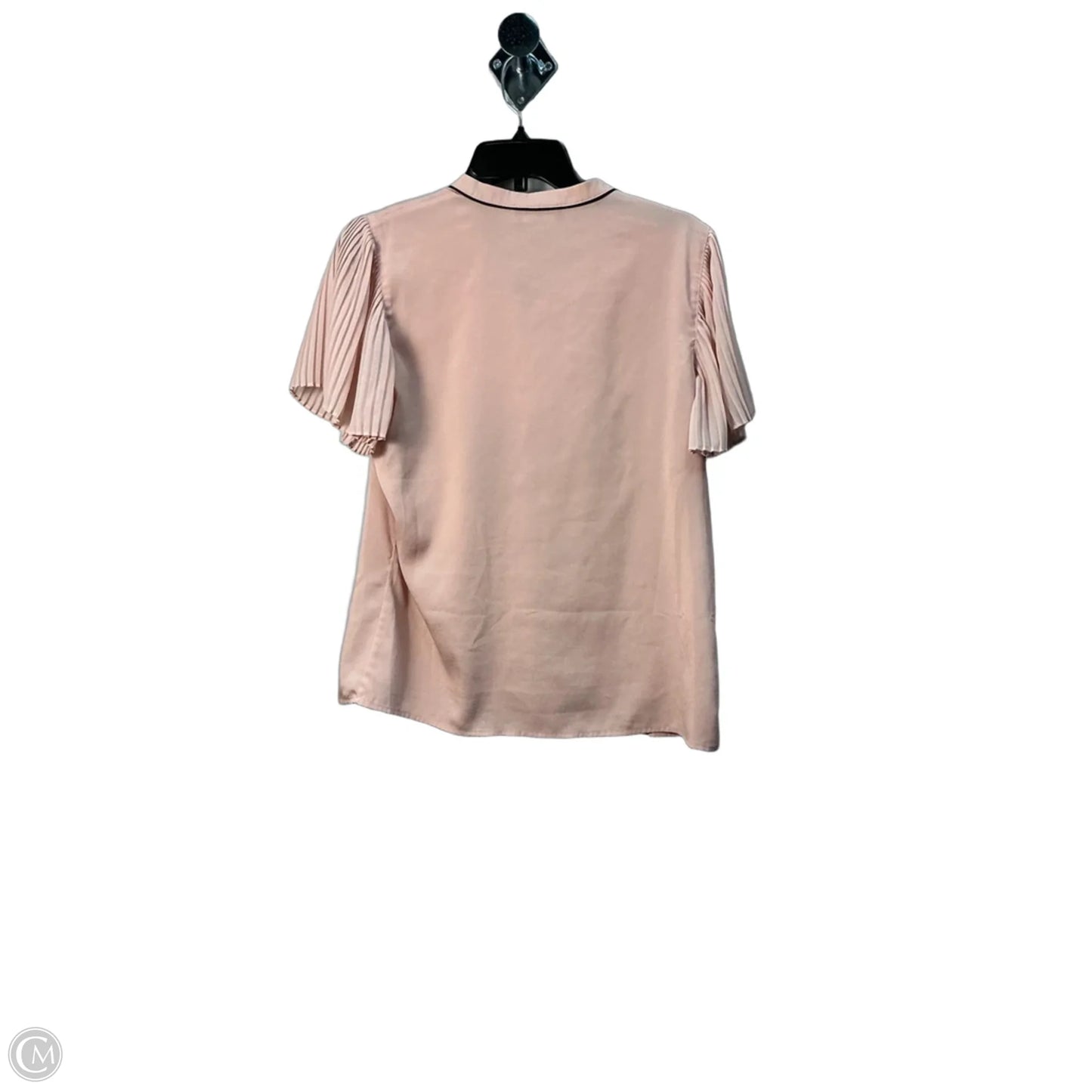 Top Short Sleeve Designer By Karl Lagerfeld In Pink, Size: M