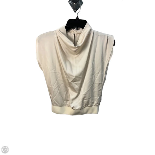 Top Short Sleeve By Heartloom In Beige, Size: Xs