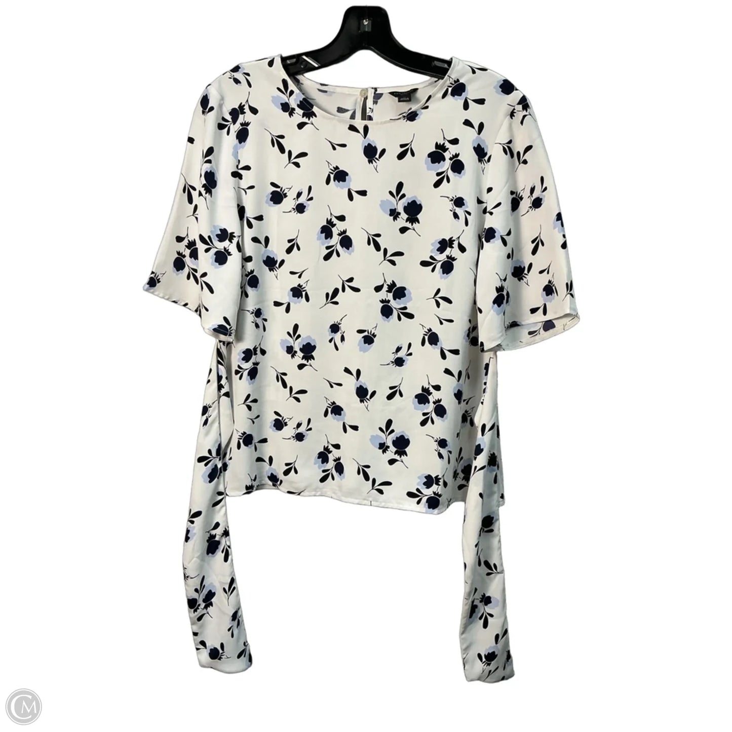 Top Short Sleeve By Ann Taylor In White, Size: S