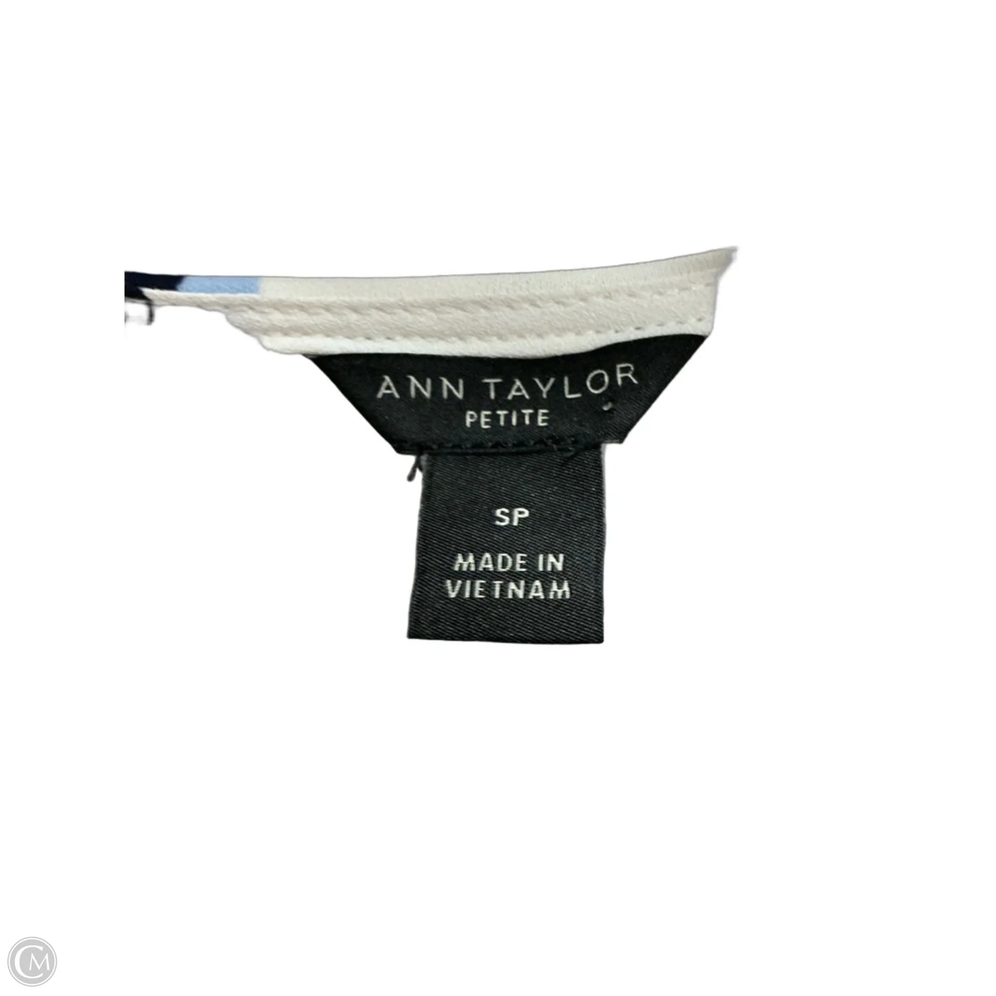 Top Short Sleeve By Ann Taylor In White, Size: S
