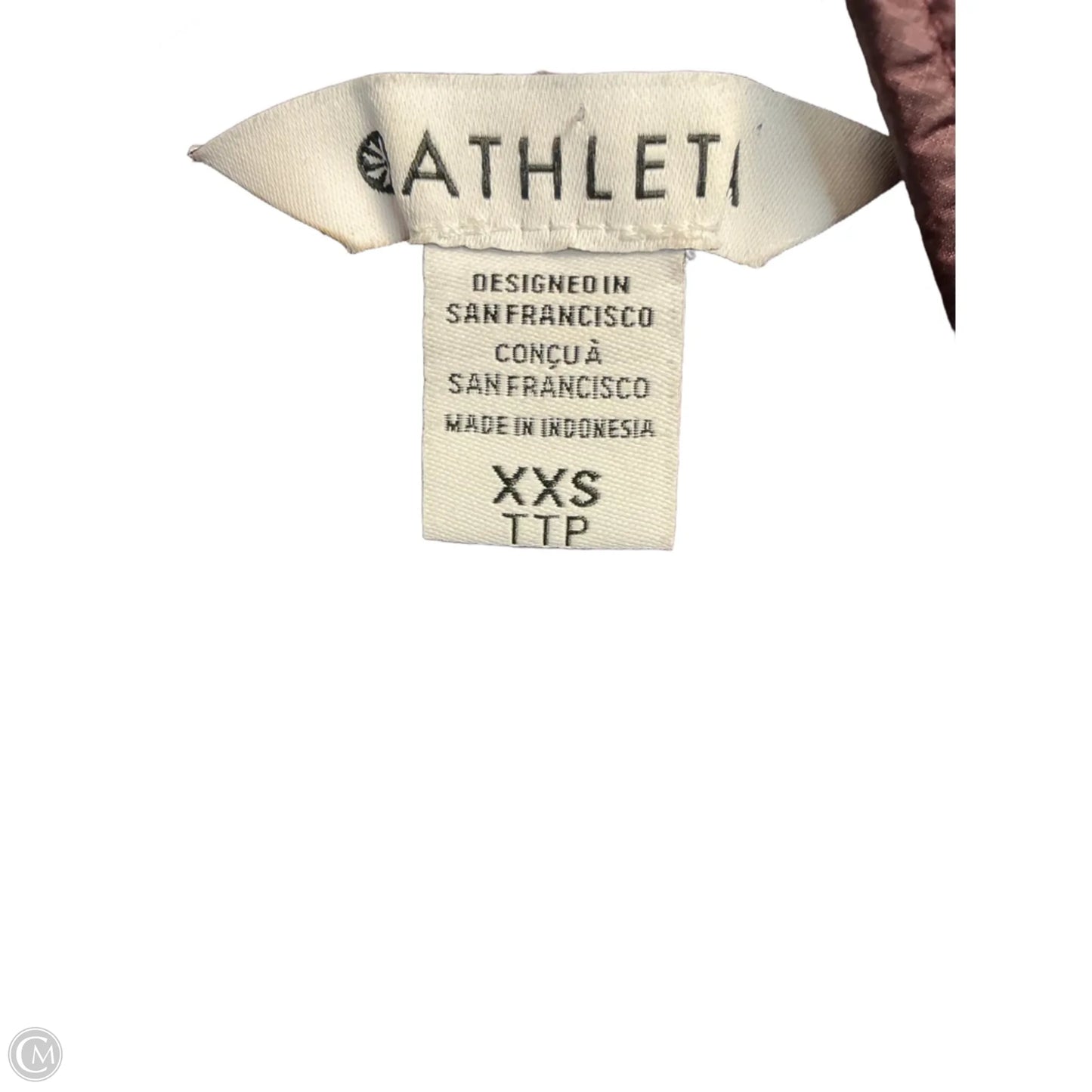Athletic Sweatshirt Collar By Athleta In Maroon, Size: Xxs