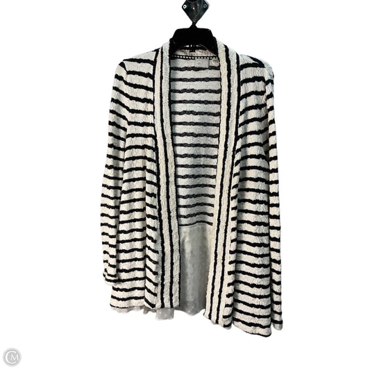 Sweater Cardigan By Anthropologie In Striped Pattern, Size: M