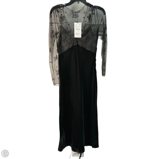 Dress Casual Maxi By Zara In Black, Size: S
