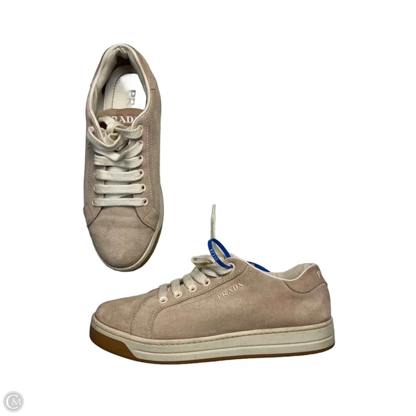 Shoes Luxury Designer By Prada In Pink, Size: 7