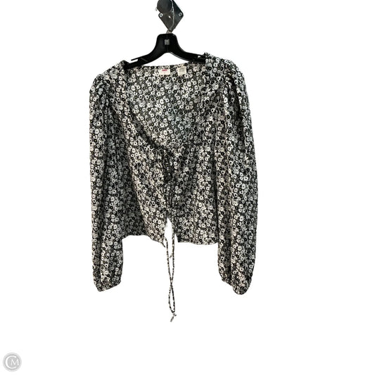 Top Long Sleeve By Levis In Floral Print, Size: 18