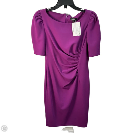 Dress Casual Midi By Dkny In Purple, Size: M