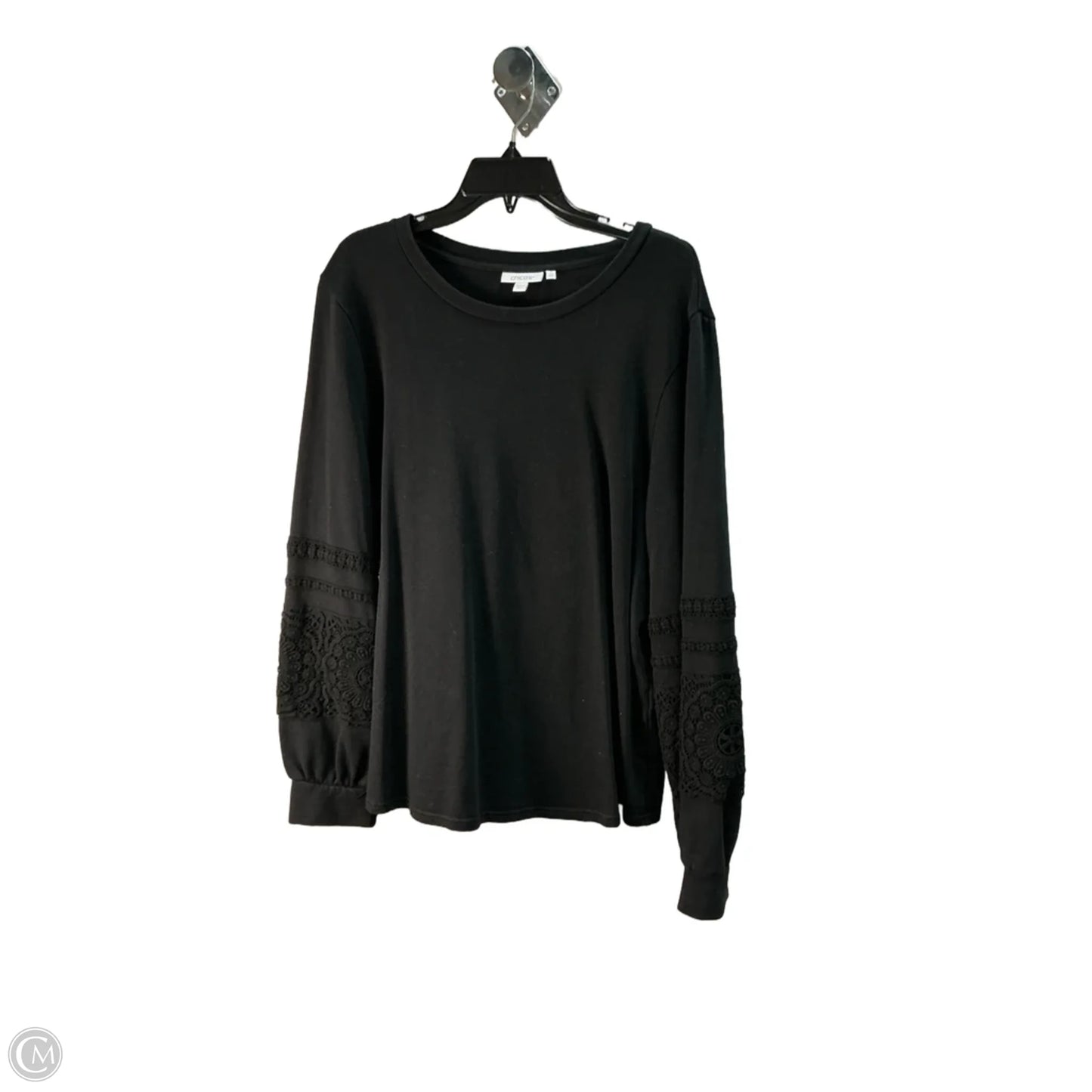 Top Long Sleeve By Chicos In Black, Size: 18