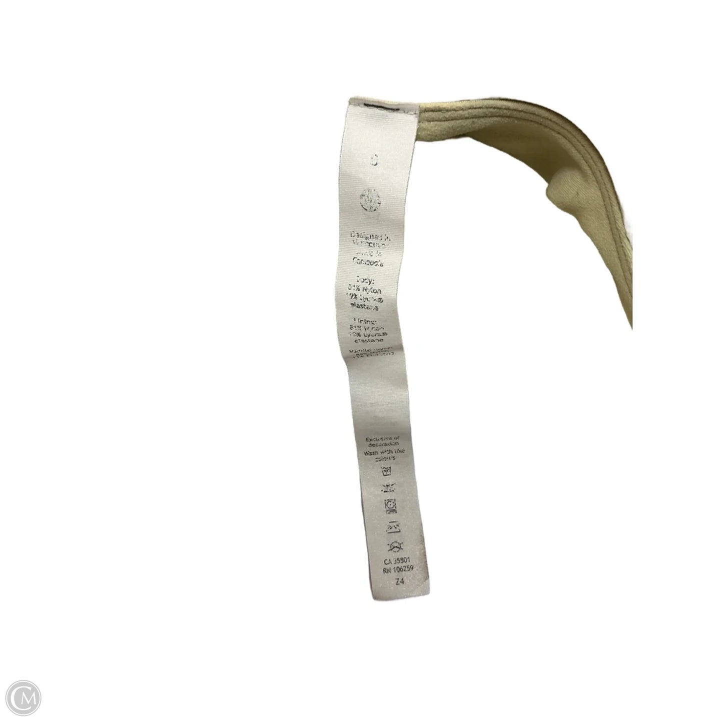 Athletic Bra By Lululemon In Yellow, Size: 8