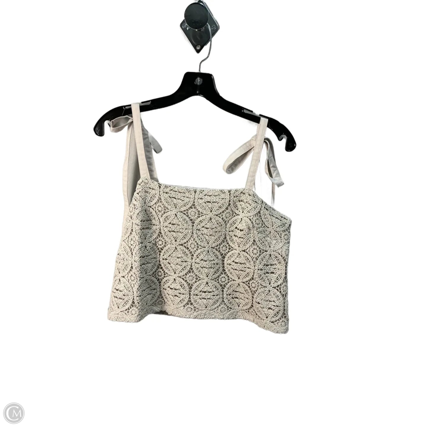 Top Sleeveless By Express In Cream, Size: M