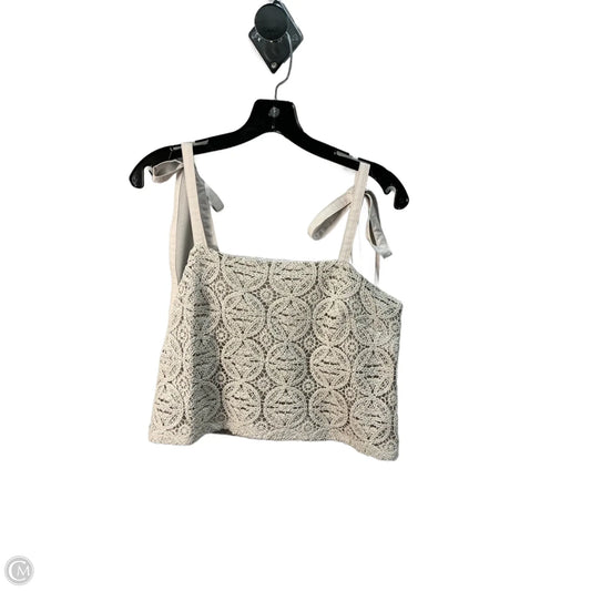 Top Sleeveless By Express In Cream, Size: M