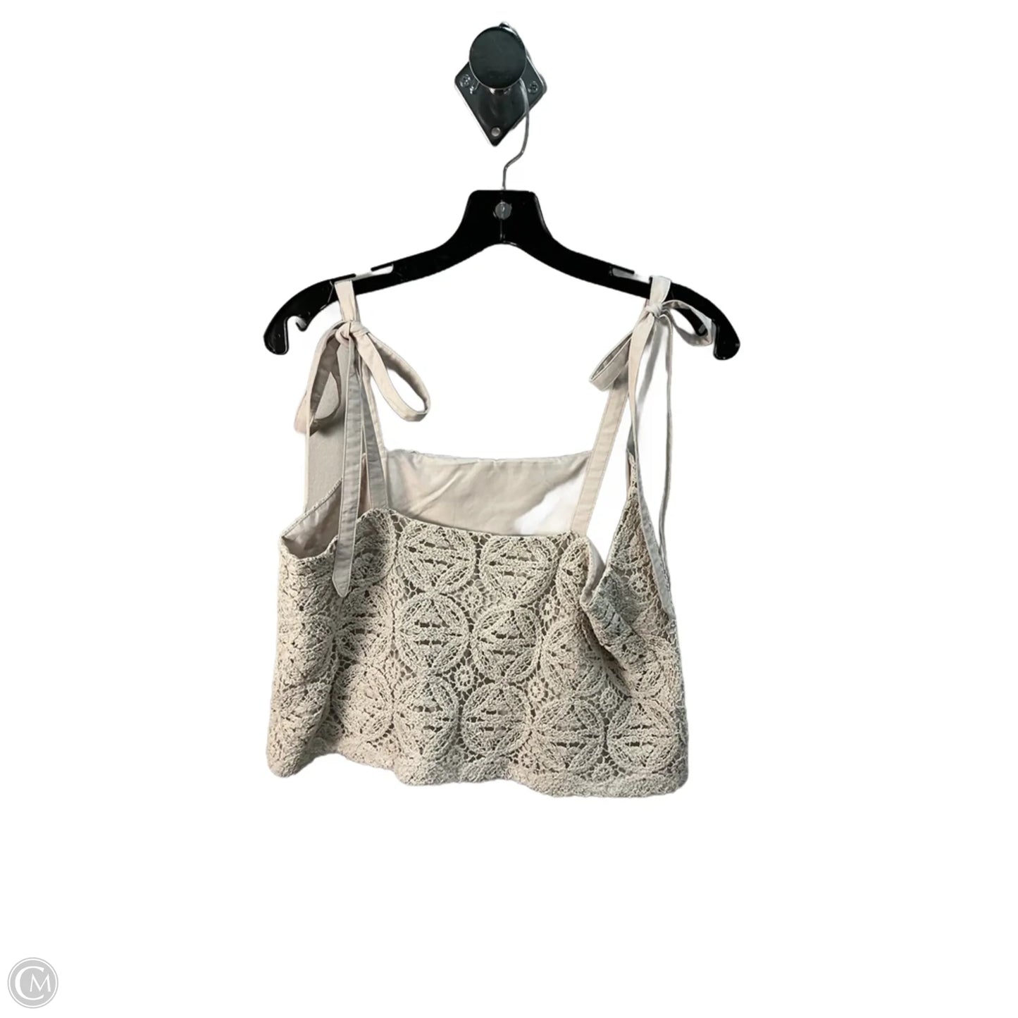 Top Sleeveless By Express In Cream, Size: M