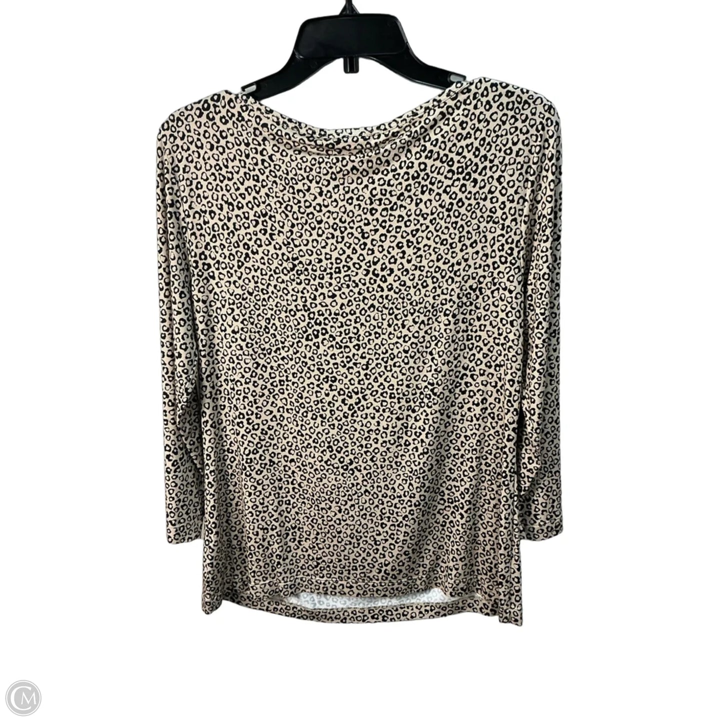 Top Long Sleeve Luxury Designer By St John Collection In Animal Print, Size: L