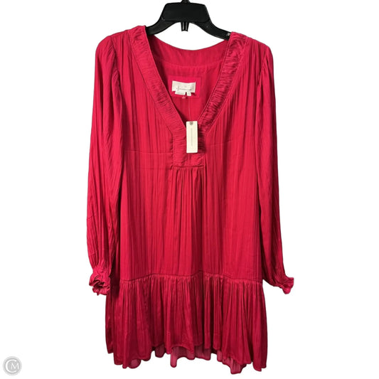 Dress Casual Midi By Anthropologie In Pink, Size: M