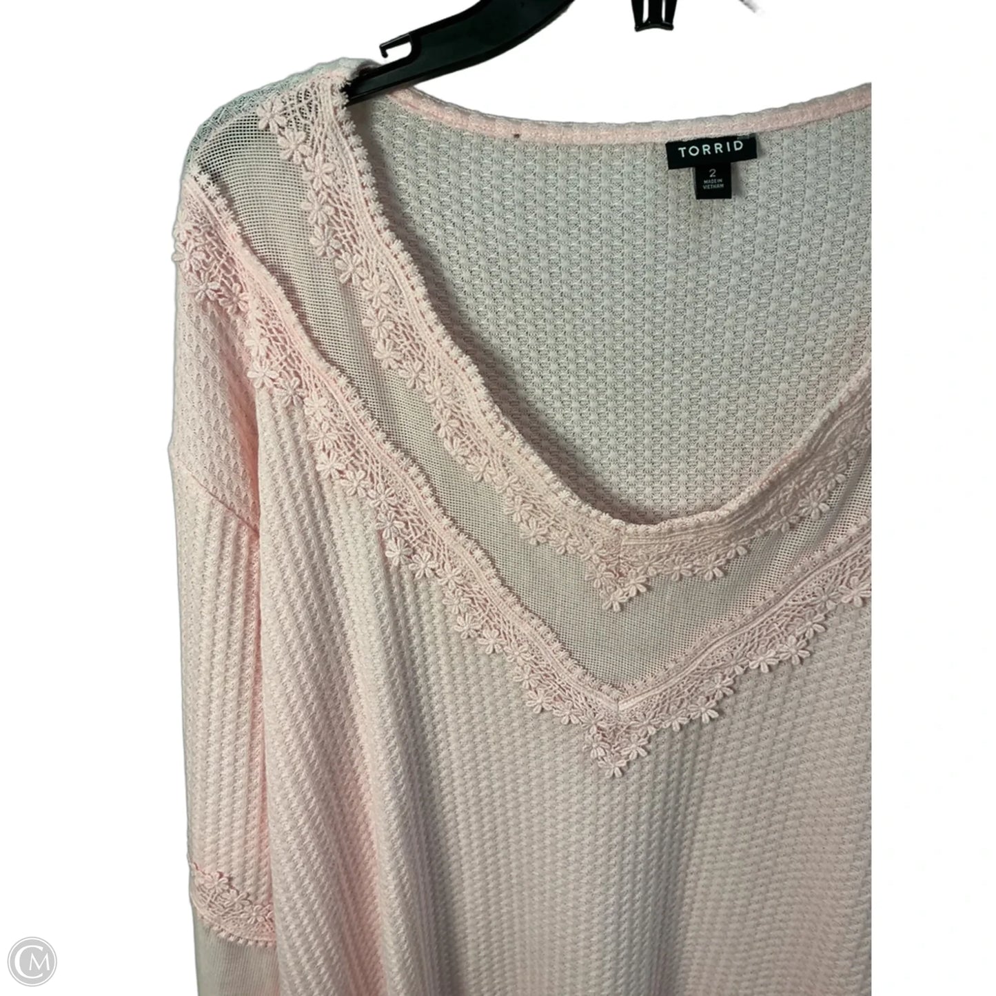 Top Long Sleeve By Torrid In Pink, Size: 18