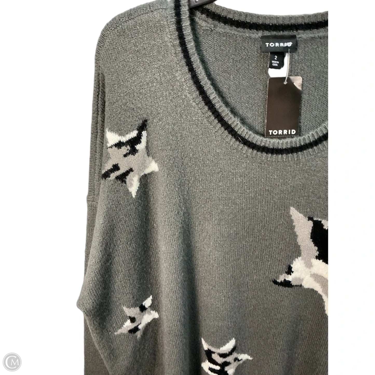 Sweater By Torrid In Grey, Size: 22