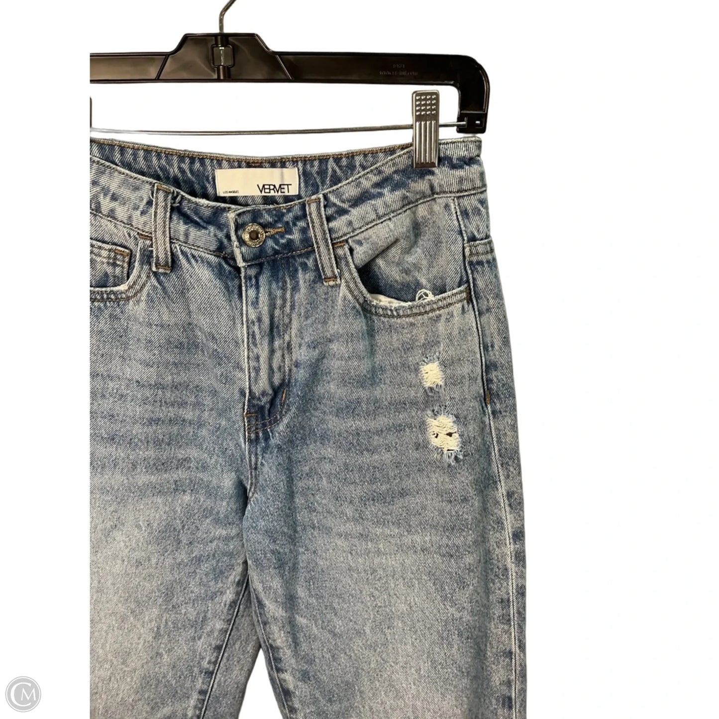 Jeans Wide Leg By Vervet In Blue Denim, Size: 0