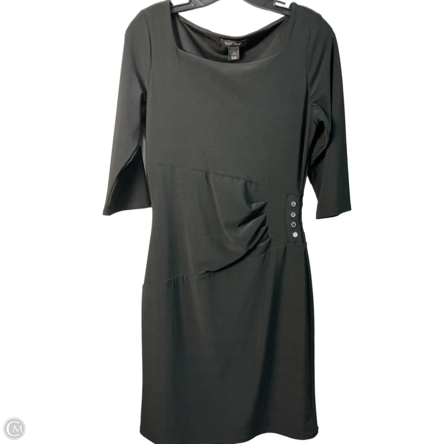 Dress Casual Midi By White House Black Market In Black, Size: S