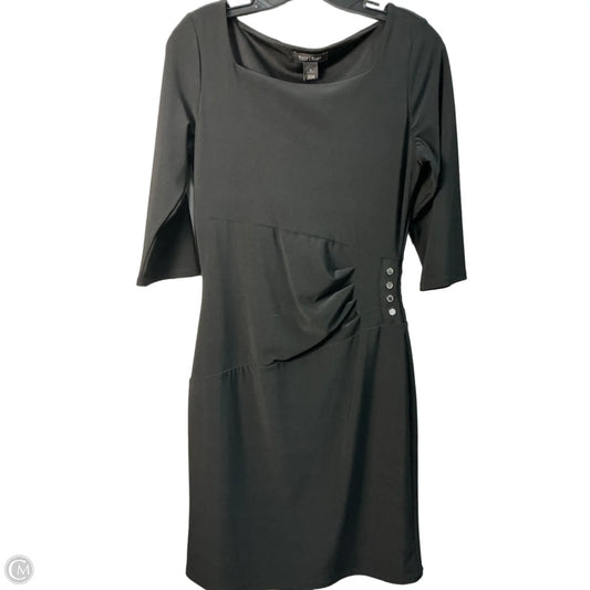 Dress Casual Midi By White House Black Market In Black, Size: S