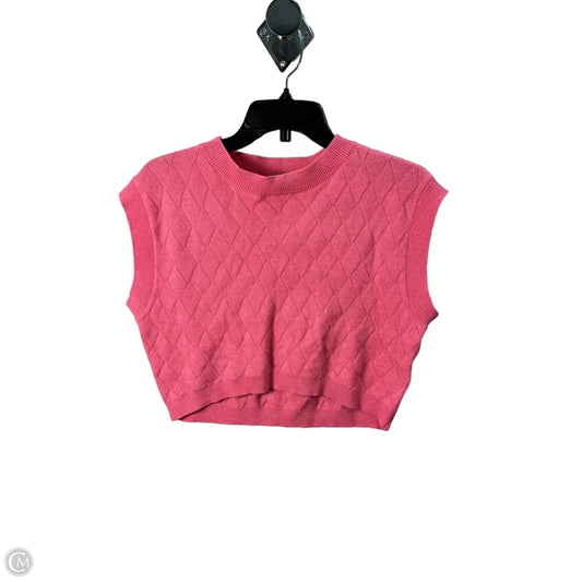 Top Sleeveless By Clothes Mentor In Pink, Size: M