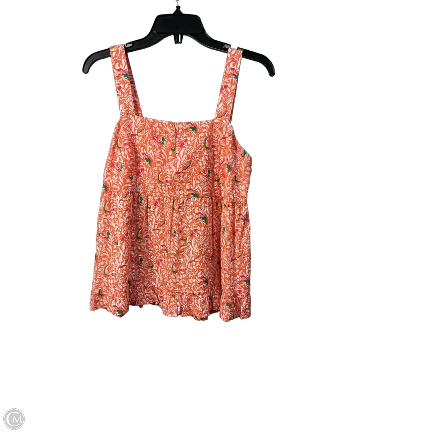 Top Sleeveless By Loft In Orange, Size: S