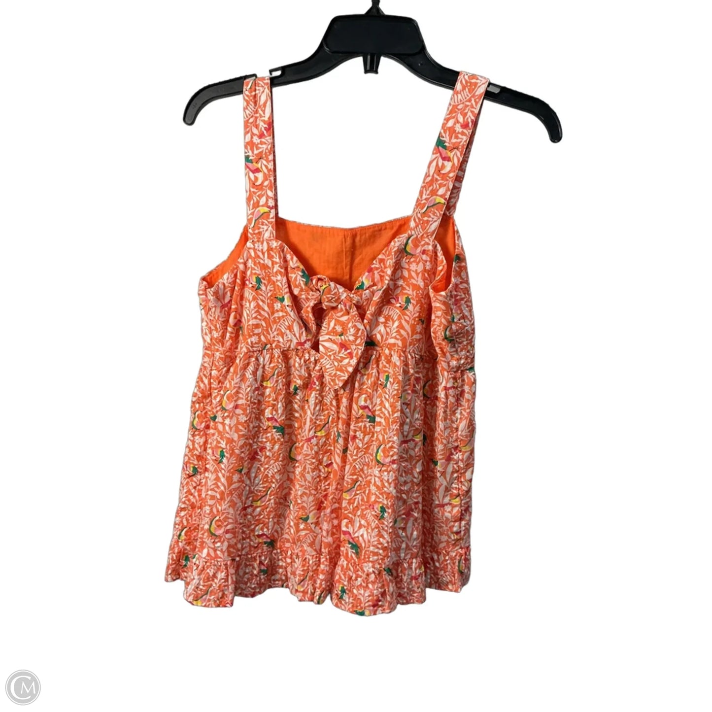 Top Sleeveless By Loft In Orange, Size: S