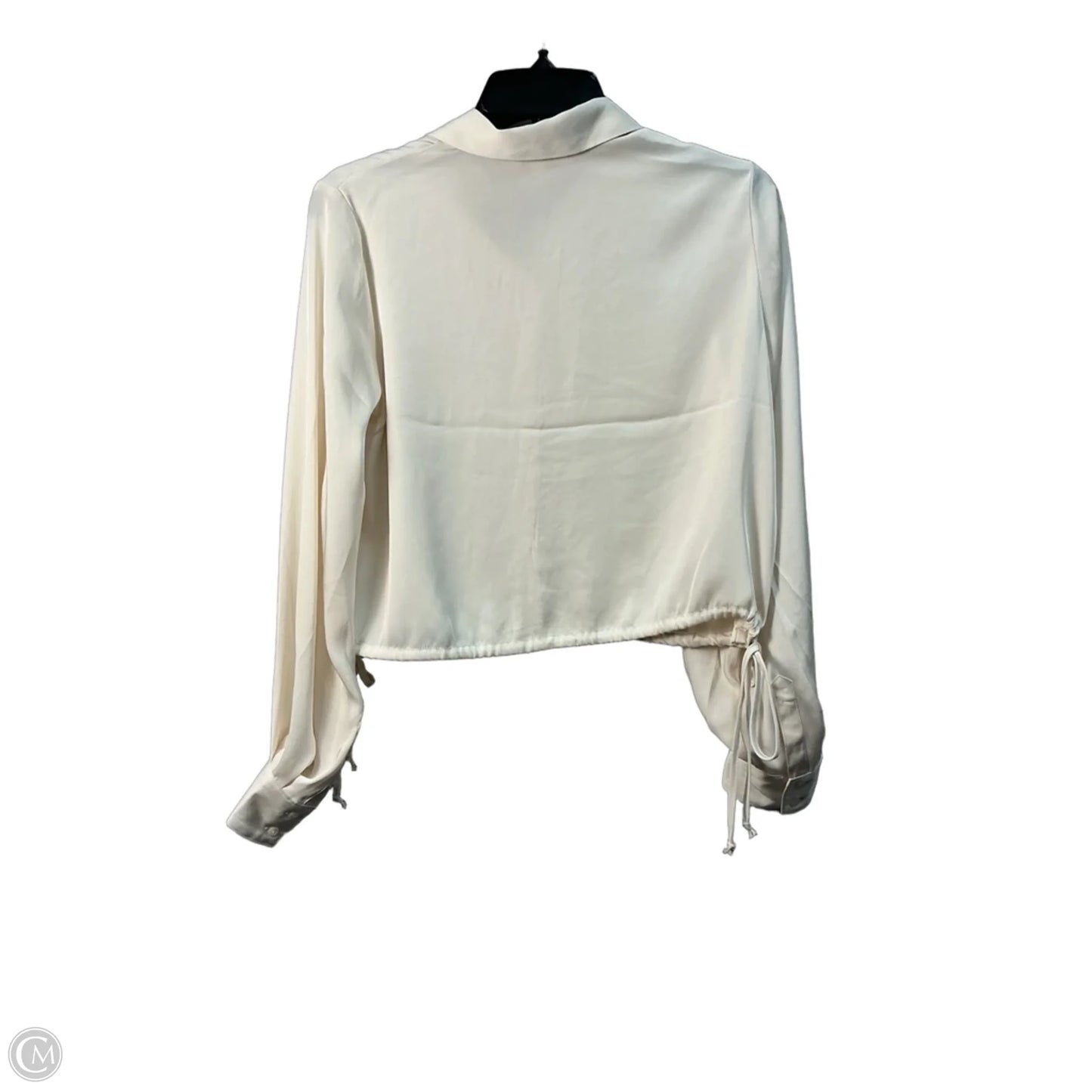 Top Long Sleeve By Express In Cream, Size: S