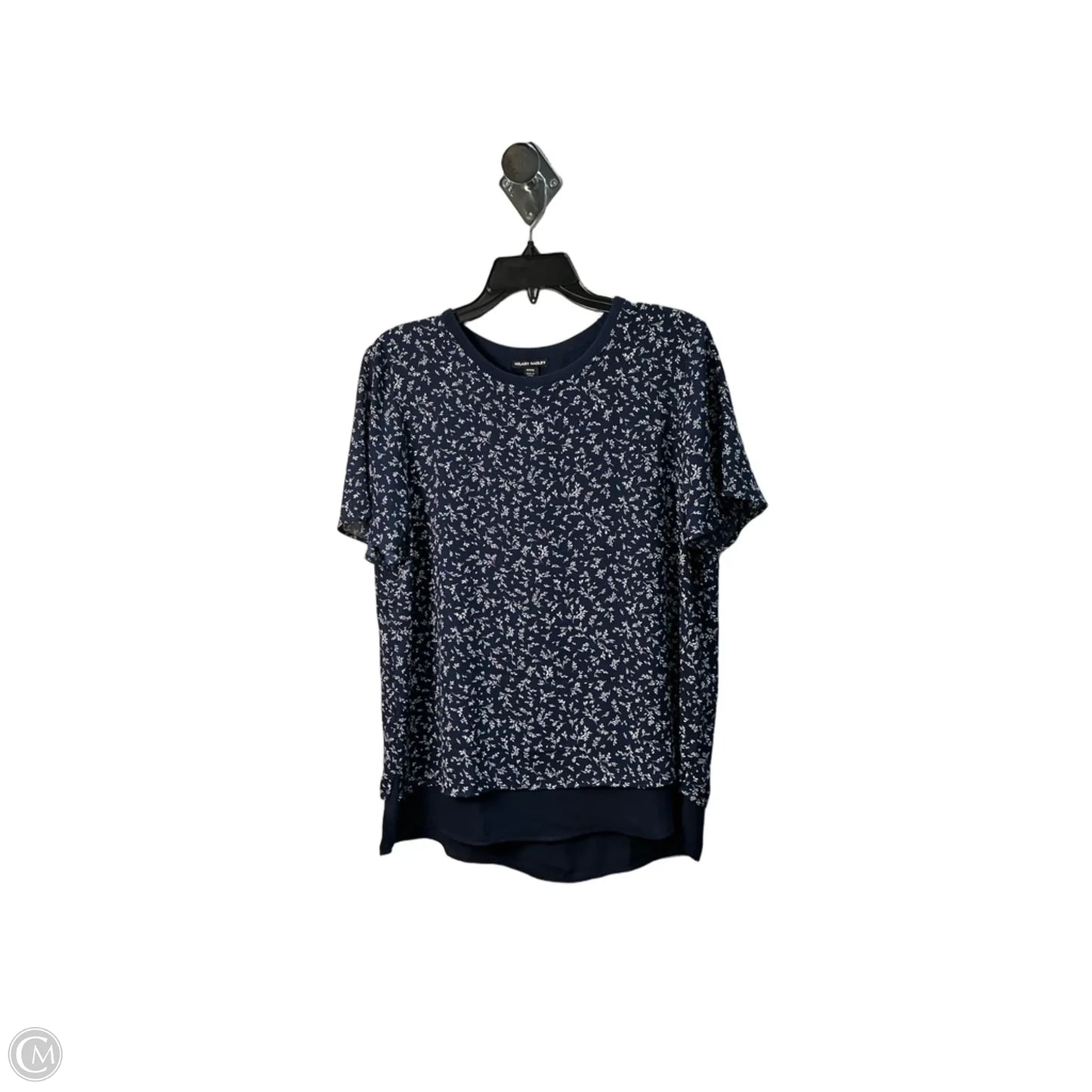 Top Short Sleeve By Hilary Radley In Blue, Size: M