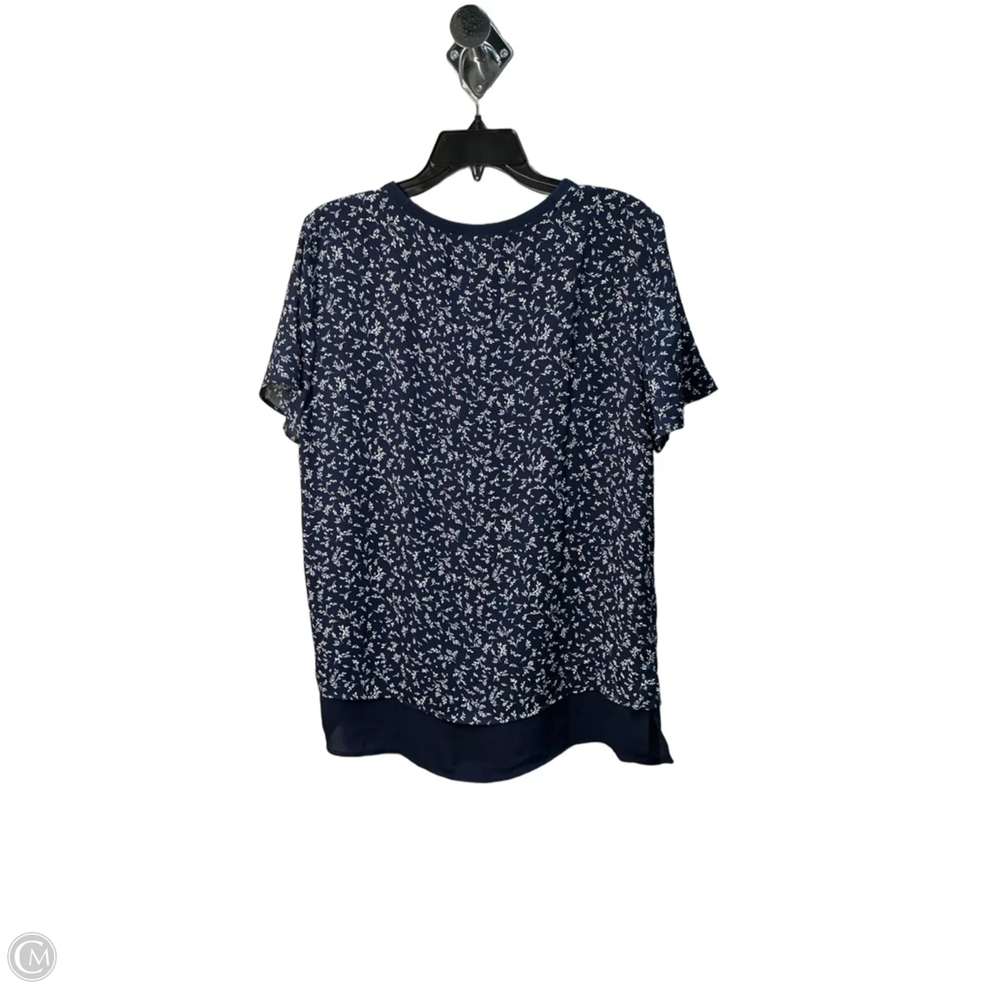 Top Short Sleeve By Hilary Radley In Blue, Size: M